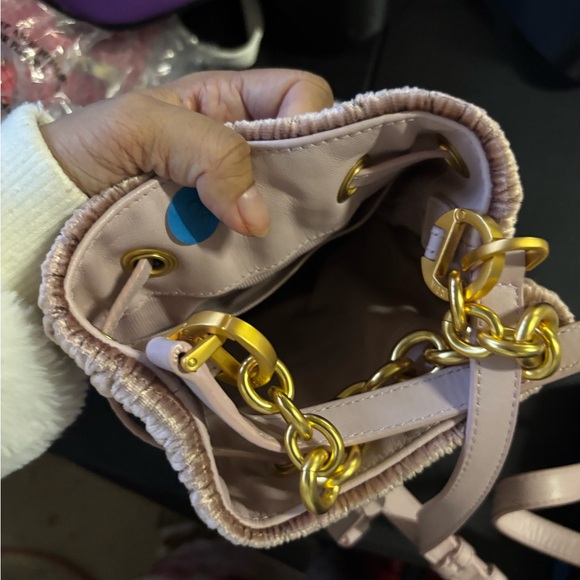 Furla Metallic Quilted Drawstring Backpack - Picture 3 of 3